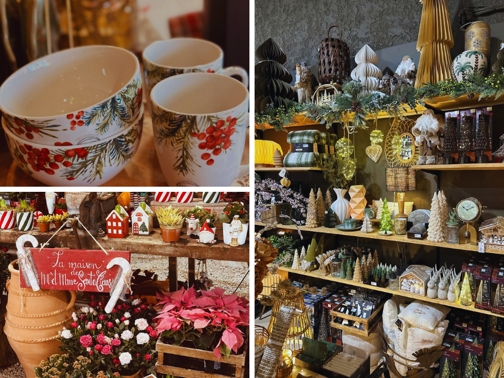 Choisir sa décoration de Noël à Carpentras dans le Vaucluse au Jardin de Nadège