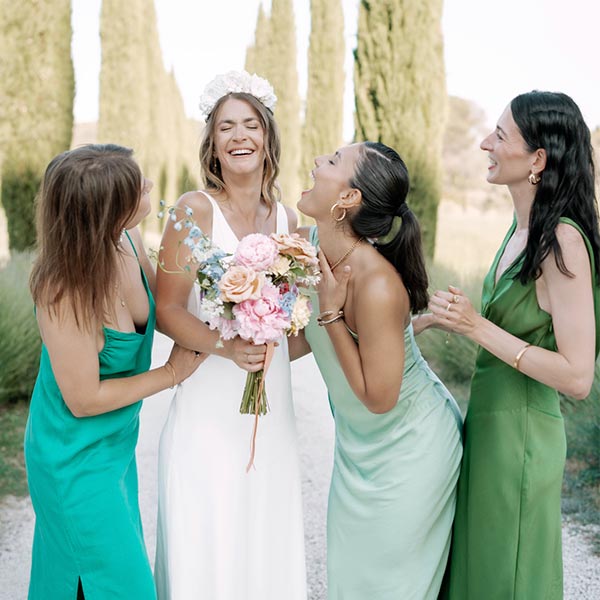 inspiration fleurs mariage coloré champêtre