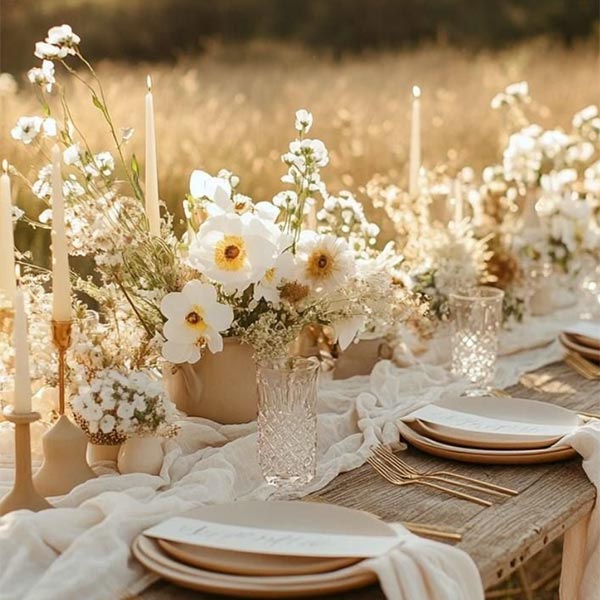 inspiration fleurs mariage boheme