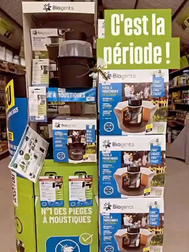 ❎🦟 Pour vous défendre face à l’ennemi coriace ! 

L’attirail contre les moustiques est de retour! Et il y en a pour tout les styles ⚡

Les grands classiques :
Bougies
Spirales
Lampe UV/LED 

✨Mais aussi les dernières nouveautés !✨
-Pièges anti-ponte et anti-moustiques de chez Biogents avec les recharges à disposition 

De quoi empêcher ces nuisibles de tourmenter votre été ☀️
Une recharge de phéromones, une feuille collante : on l’installe et le tour est joué ! 

🕘 Ouvert du mardi au samedi 
9:00 - 12:00 / 15:00 - 19:00
- et le dimanche
9:00 - 13:00 

Notre équipe reste disponible pour vous renseigner ✨